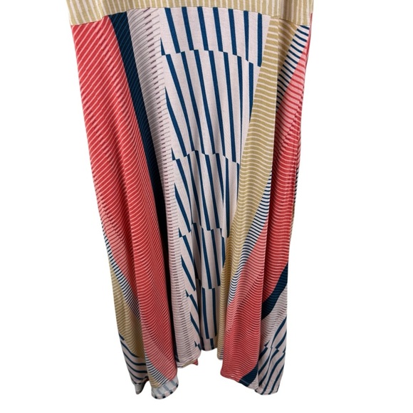 Anthropologie Maeve Cleary Dress Contrasting Stripes - Picture 4 of 11